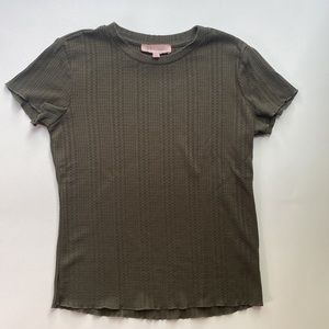 Philosophy Olive Textured Shirt